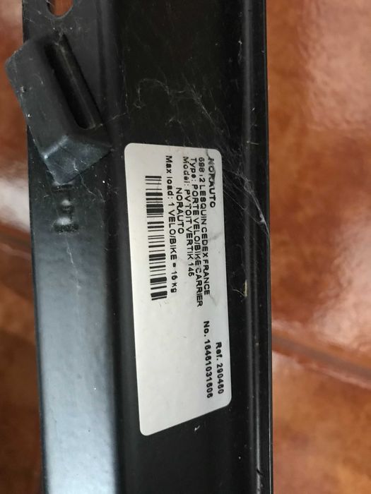 2 Suportes de bicicleta para barras de tejadilho