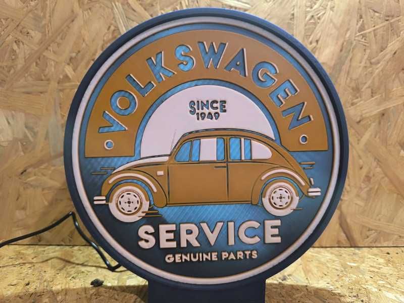 Lightbox Luminaria decorativa VW Volkswagen Service