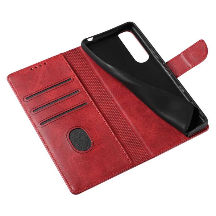 Etui Book Wallet Czerwone do Samsung Galaxy a51 5G + Szkło
