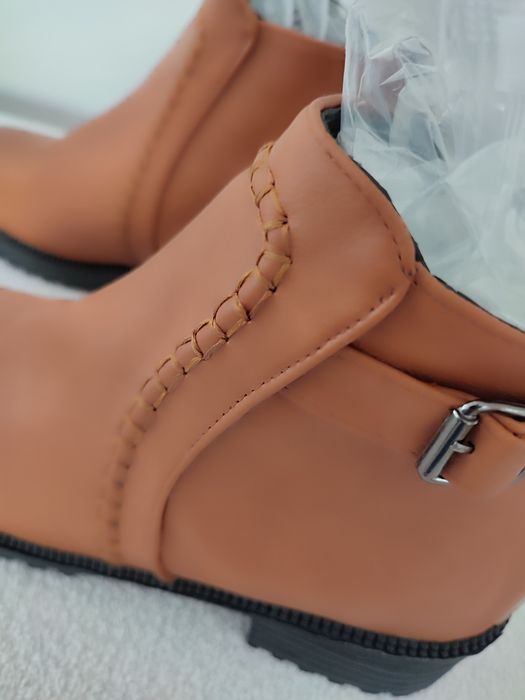 Botki trapery nowe kamel