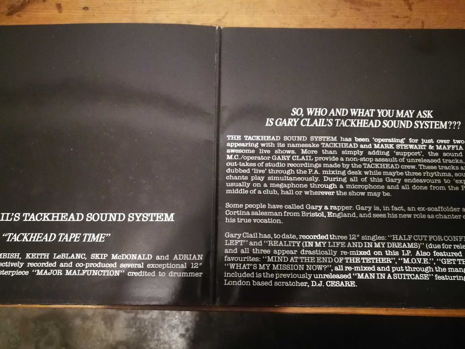 GARY CLAIL’S TACKHEAD SOUND SYSTEM (Alternativo)-Tackhead Tape Time LP