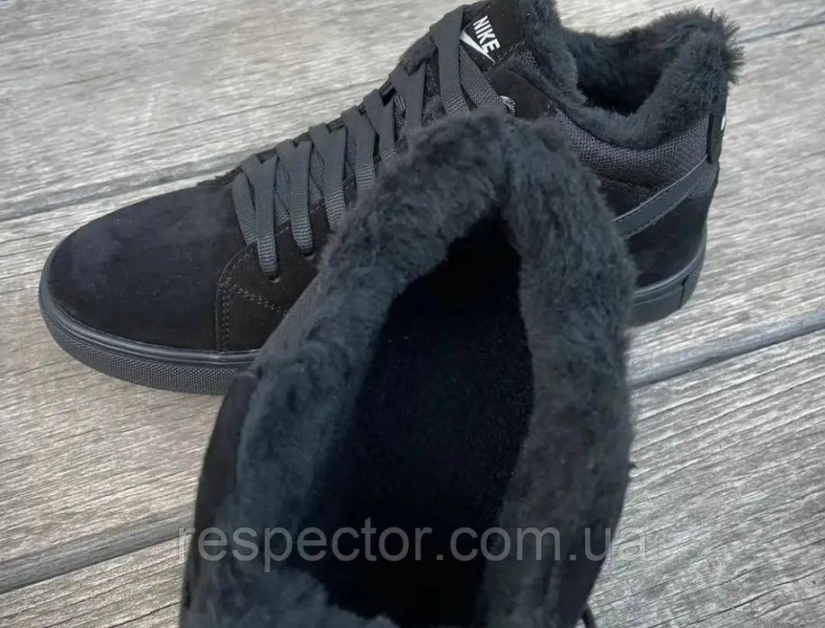 Великаны баталы NIKE мужские зимние кроссовки на меху большие размеры