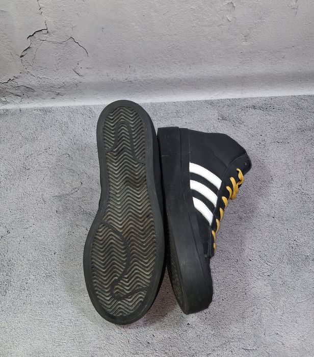 Ботинки Adidas 424 Pro кожаные кроссовки высокие Hoops Blauvelt