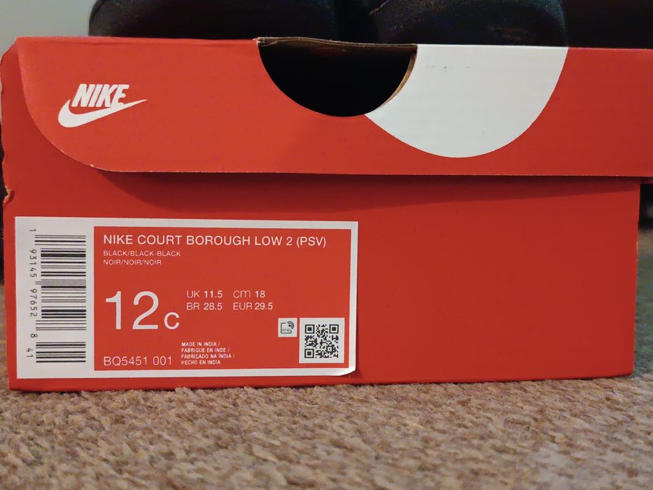 Buty Nike Court Borough rozm. 29.5 wkładka 18cm stan bdb