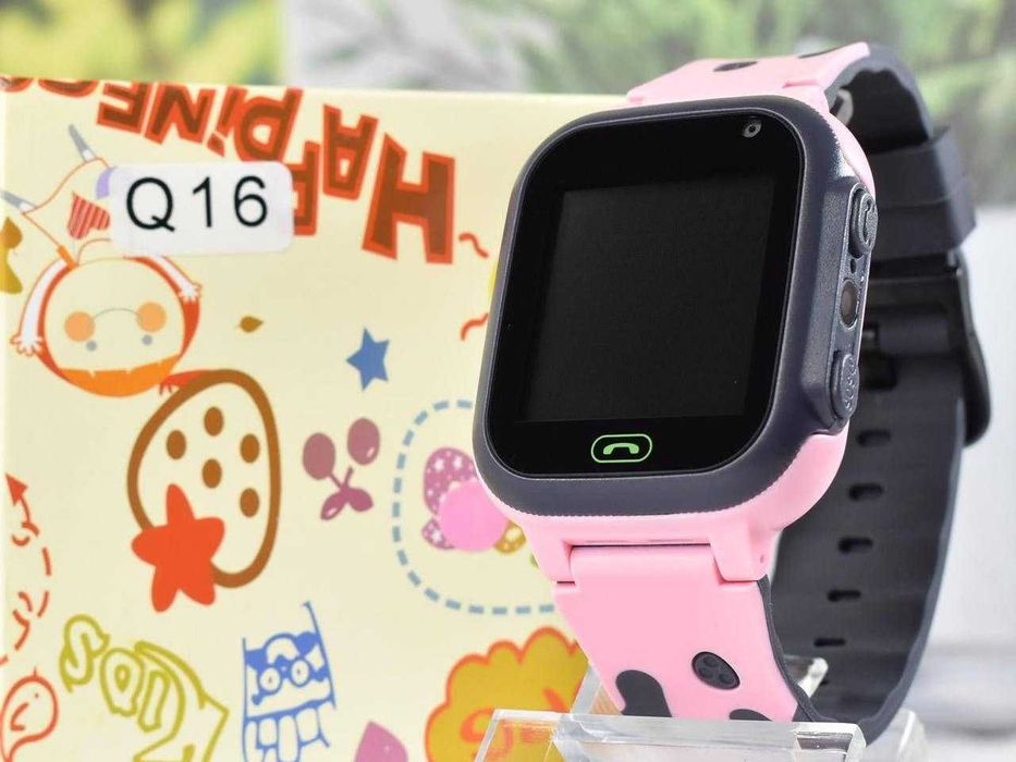 Дитячий смарт годинник Q16 pink рожевий