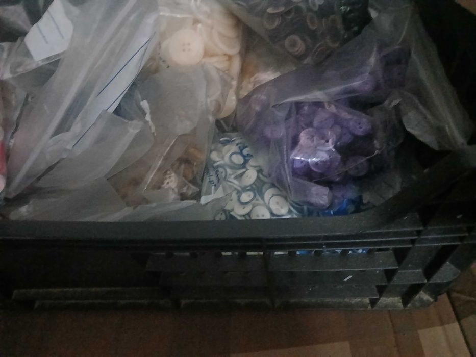 Sacos de botões novos