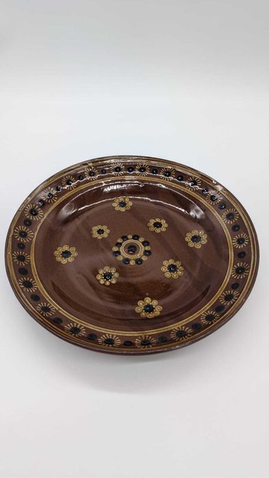 Talerz ceramiczna, ręcznie malowana