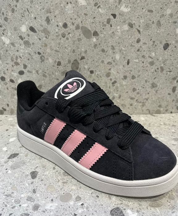 Adidas Campus 00s Black Pink | Чорні кросівки Adidas Campus | 37–42