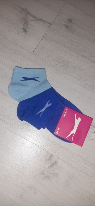 Nowe bawełniane skarpety 2 pary r. 36-40 wzmocnione Slazenger