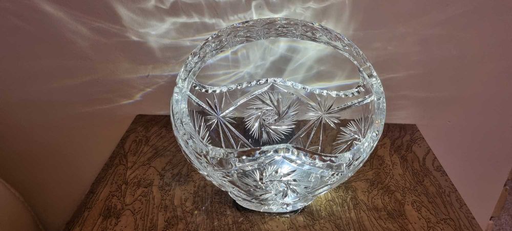 Kryształy, wazony PRL - 10szt.