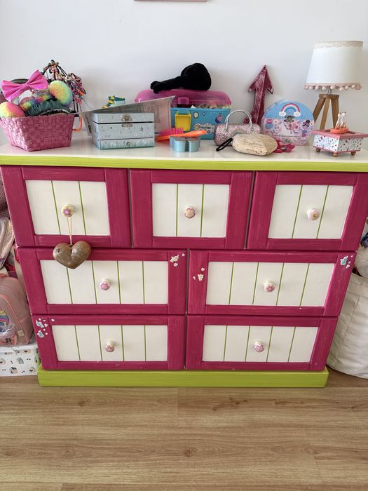 HOJE Oficina Rustica - Comoda Quarto Criança em Madeira