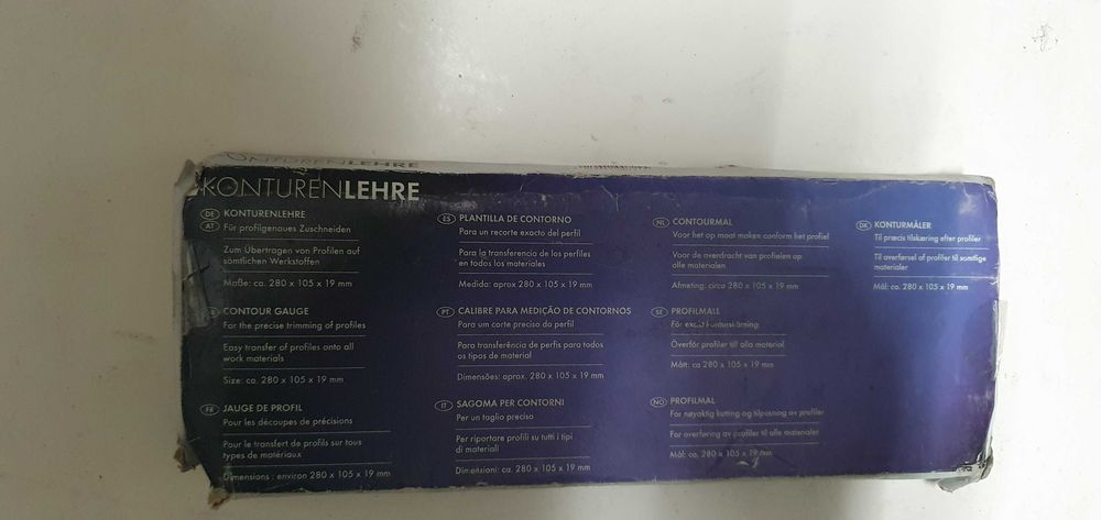 Calibre para medição de contornos