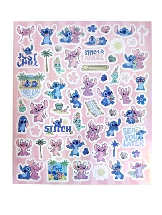 Naklejki dla dzieci 2 arkusze 100szt naklejek Lillo i Stitch