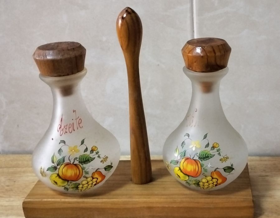Galheteiro antigo - acessórios de cozinha antigos
