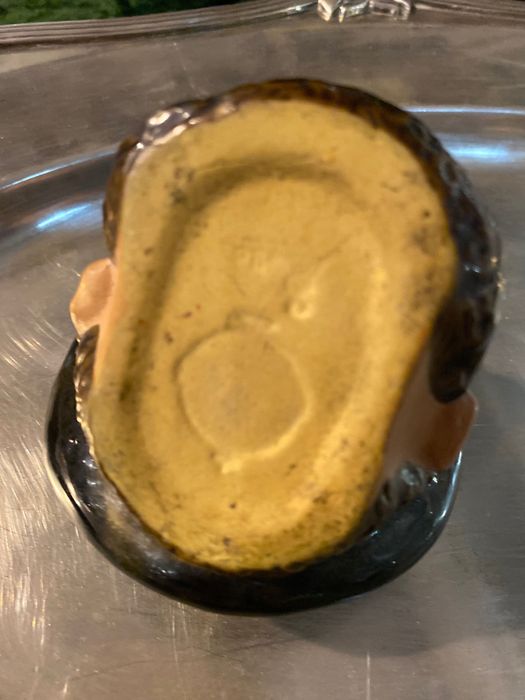 Paliteiro e tinteiro Zé Povinho Avelino Belo Caldas da Rainha 7 cm XIX