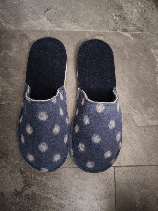 Kapcie filcowe ręcznie robione rozmiar 40