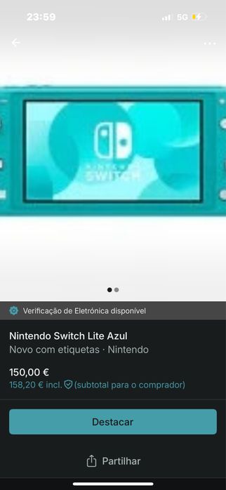 Nitendo switch lite