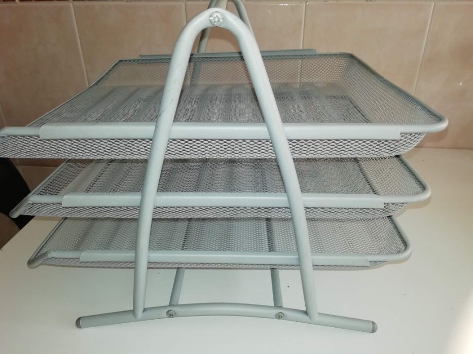 Conjunto: 1 Organizadores + 2 estantes de parede escritório IKEA