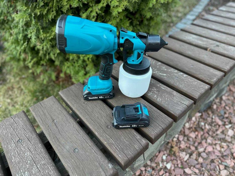 Краскопульт аккумуляторный Makita 48v. 2 акб. Фарбопульт Макита
