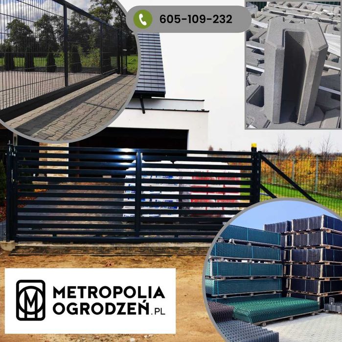Ogrodzenie panelowe, Słupek, Panel, Transport.