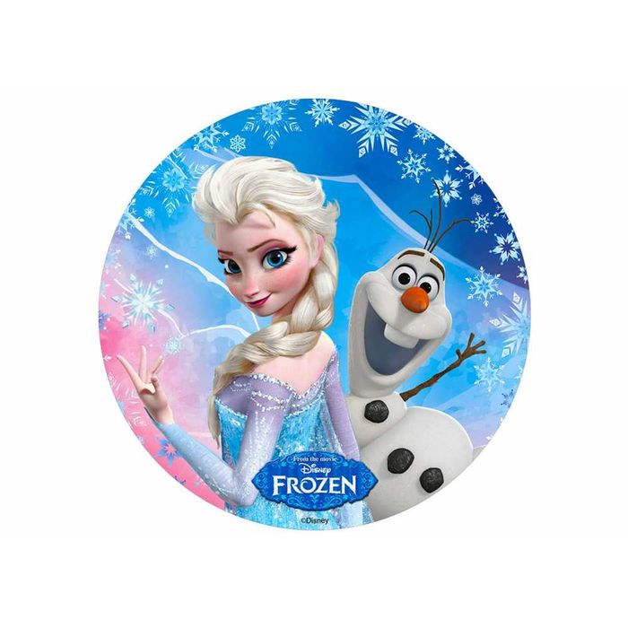 opłatek na tort kraina lodu 20cm