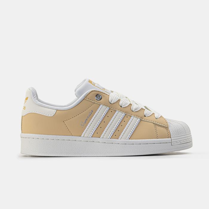 Кросівки Adidas Superstar Beige - White premium