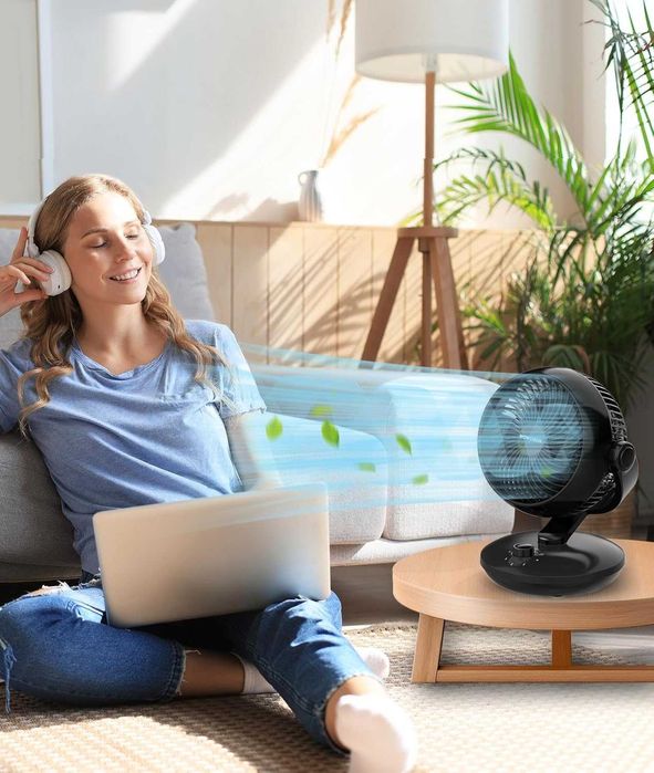 Wentylator WOWDSGN 24 dB, turbodoładowany cyrkulator powietrza 3D