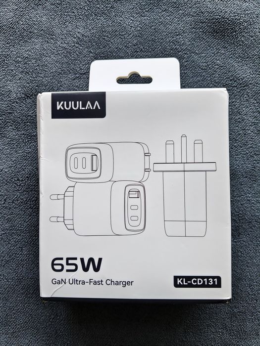 Зарядний пристрій / блок Kuulaa 65w GAN