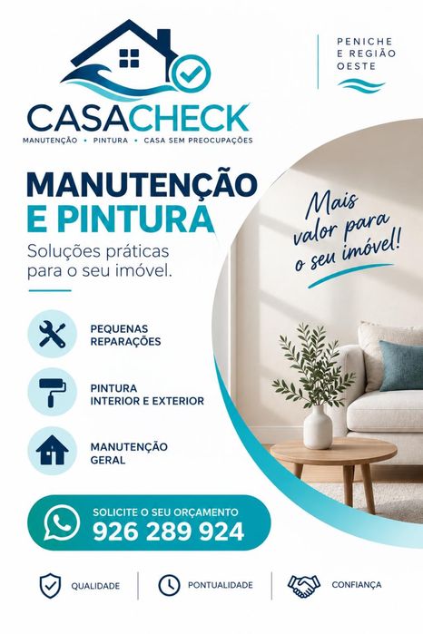 Serviços de Manutenção, Pintura e Limpeza – Peniche