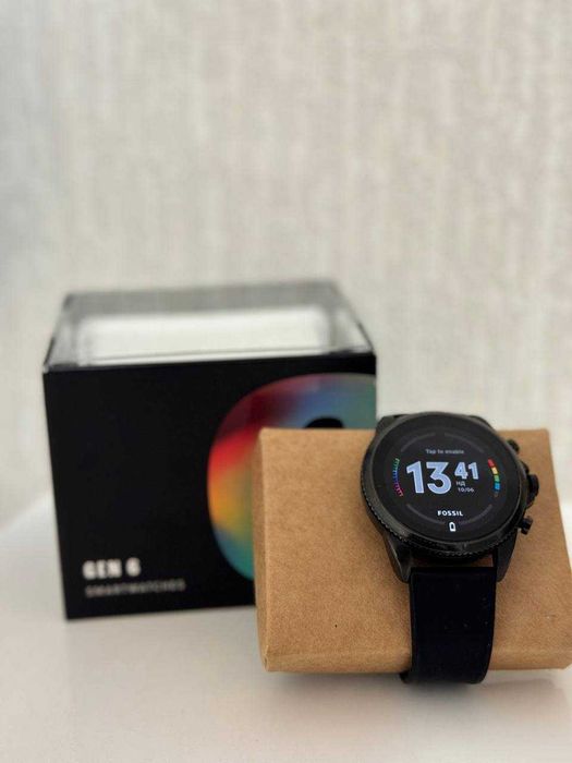 Смарт-годинник Fossil Gen 6 Black Silicone (FTW4061)