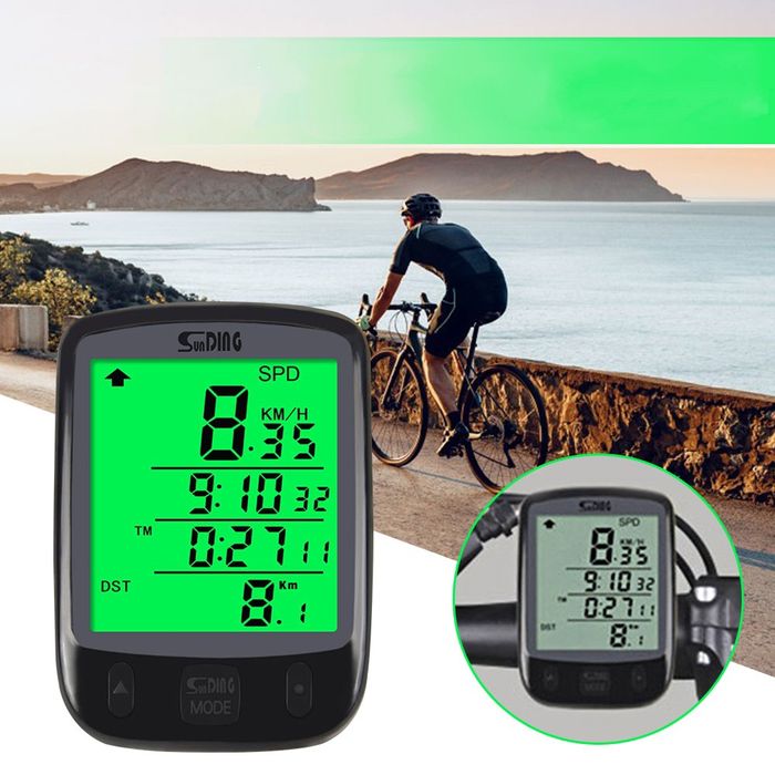 Велокомпьютер на 4 строки, спидометр велосипеда, компьютер на руль