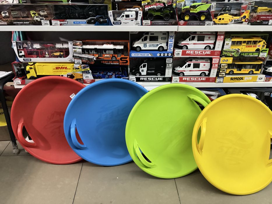 Санки-льодянка, льодянка-диск НЛО,тарілка для снігу.Нові.