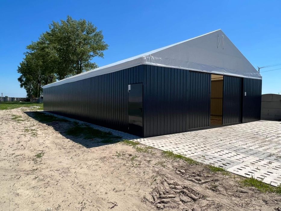 Hala namiotowa magazynowa 10x20x4 | konstrukcja stalowa | montaż