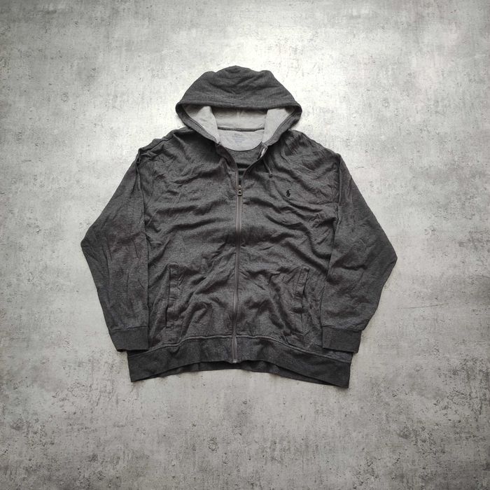 MĘSKA PREMIUM Bluza Rozpinana Luxury Szara Bawełna Polo Ralph Lauren