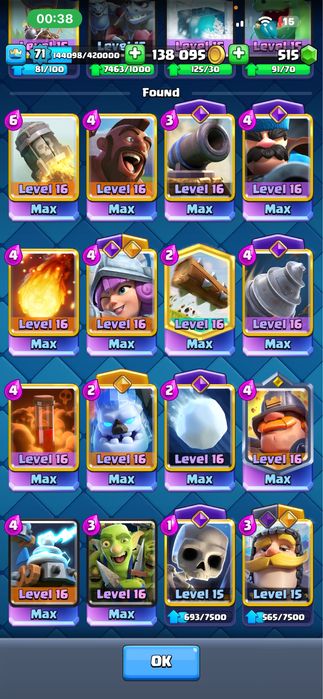 аккаунт клеш рояль