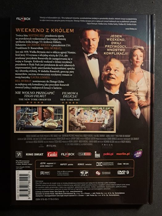 Weekend z królem | Bill Murray | Laura Linney | DVD