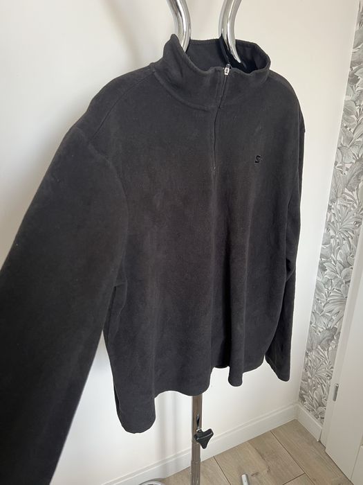 Starter bluza polarowa L czarna half zip vintage unisex