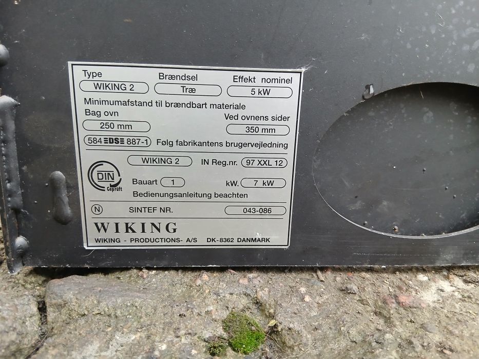 Piec kominek koza 5Kw 5 kw Wiking