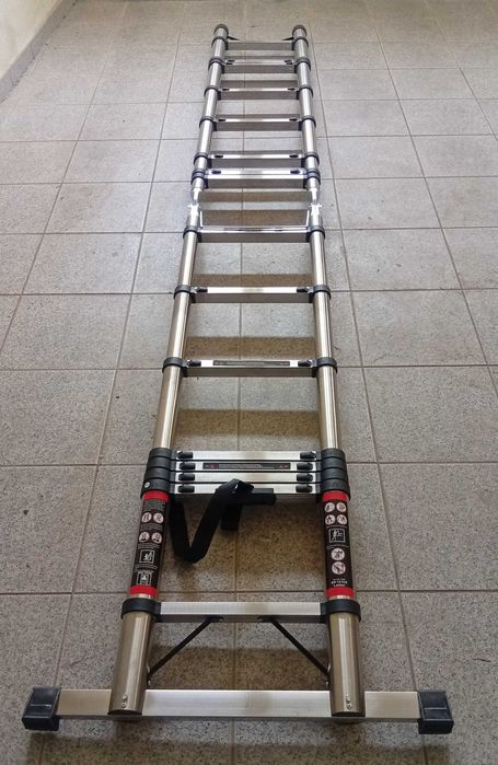 Escada telescópica 5 metros ou escadote dobrável 2,5m