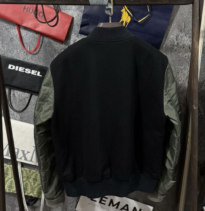 Куртка жіноча Бомбер Sandro Paris Bomber Wool Zip Jacket чорний хакі M