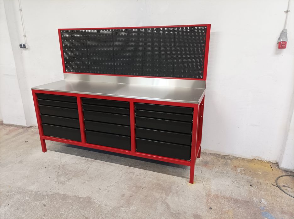 Stół warsztatowy metalowy 200x60 wys 90 solidny super jakość