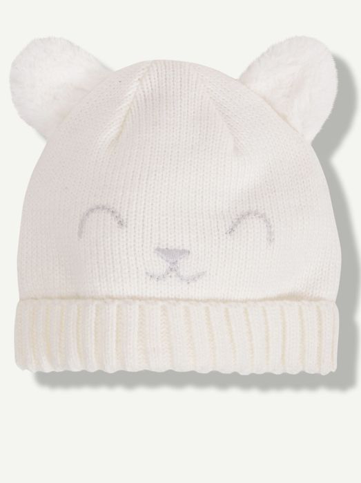 Gorro com orelhas cru Z NOVO