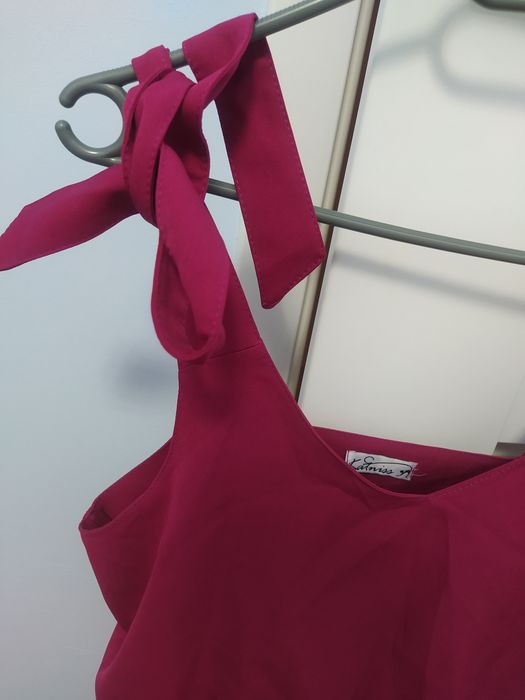 Sukienka Latika S/M burgundowa różowa