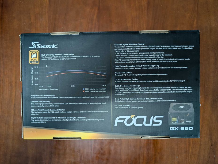 Seasonic Focus-GX 650W 80 Plus Gold Modular