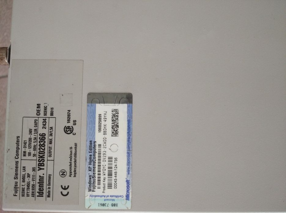 CPU vintage Fujitsu Siemens Scenic