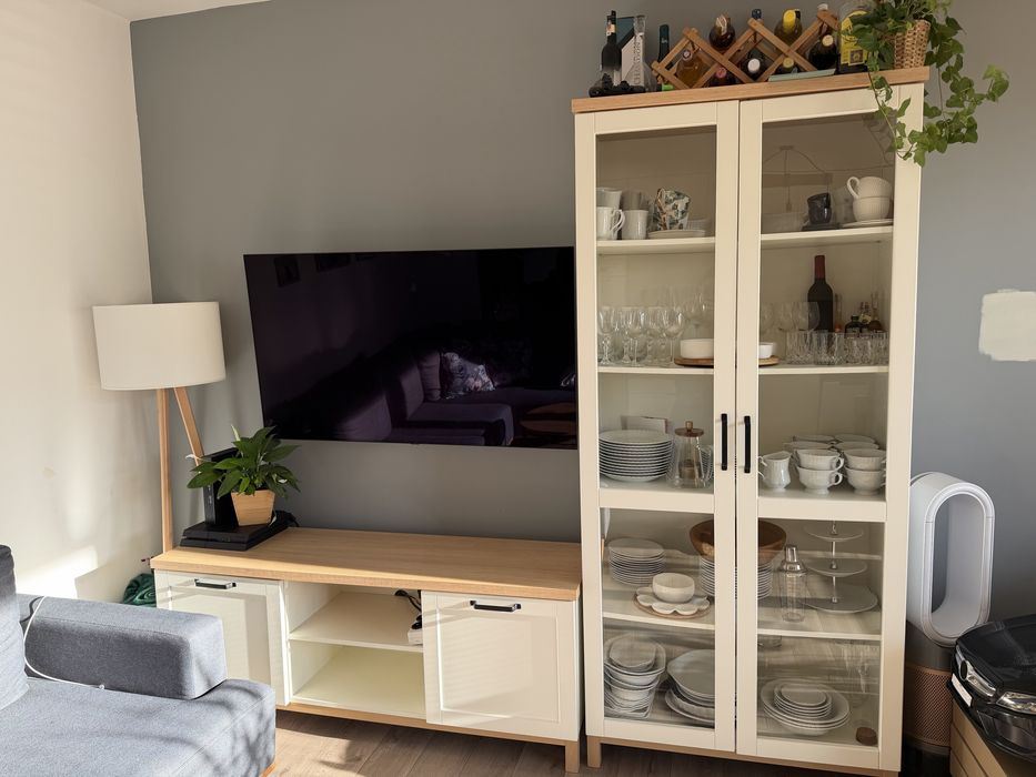 Komoda RTV wiryna Black Red White kolekcja Loksa