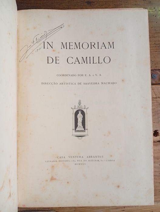 Livro  "In Memoriam de Camillo"