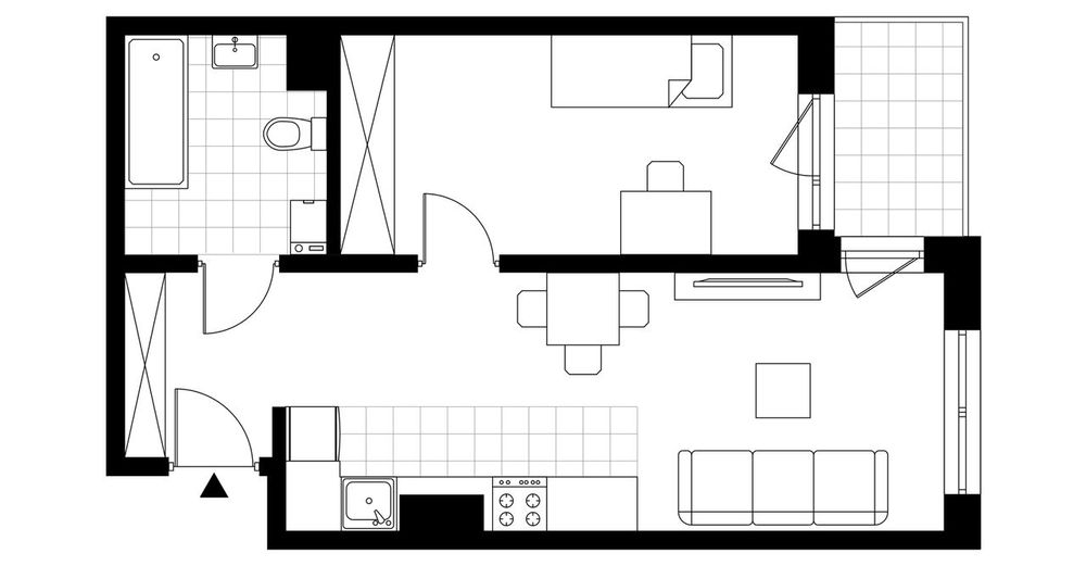 2-pokojowe mieszkanie 41m2 + loggia Bez Prowizji