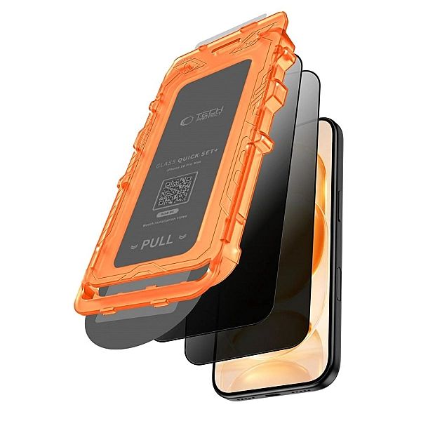 Szkło Prywatyzujące Tech-Protect Quick Set Spy+ 2-Pack Iphone 18 Pro M