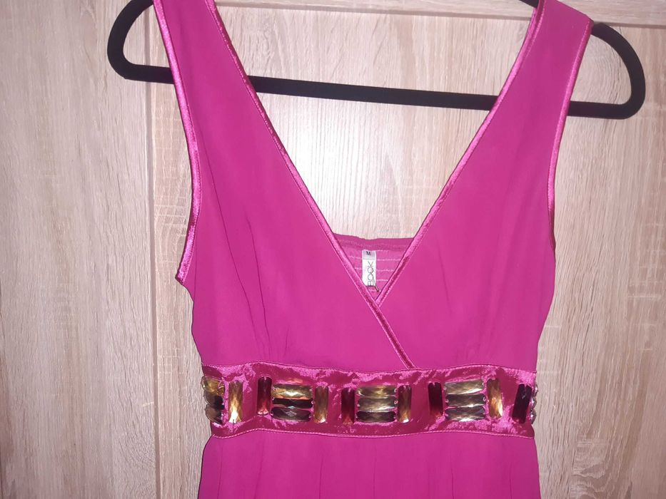 Nowa włoska sukienka fuksjowa  36/38 (S/M)